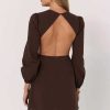 Clothing SNDYS Backless Dresses | Siren Mini Dress Chocolate