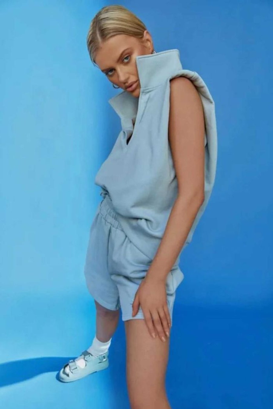 Clothing MADISON THE LABEL Other | Klaire Sweater Singlet Blue