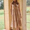 Clothing Madison The Label Day Dresses | Kimbramaxi Dress Beige