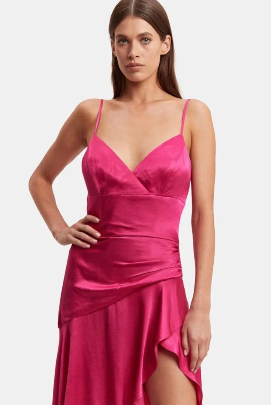 Clothing BARDOT Summer Dresses | Sorella Midi Dress Magenta