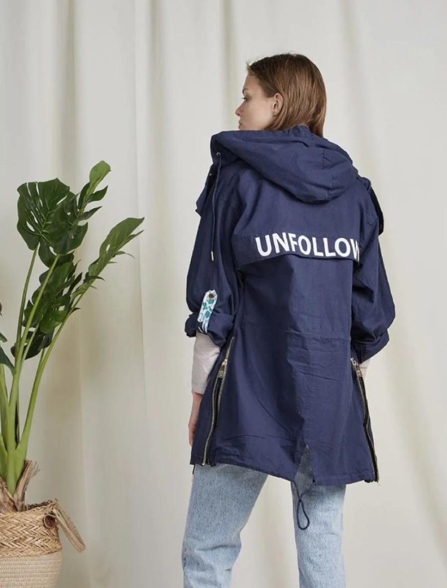 Clothing BSB Other | Unfollow Parka With Hood | Navy