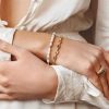 Accessories LUSTRE & SAGE 18K Gold Plated | Eliel Gold Plated Bracelet White