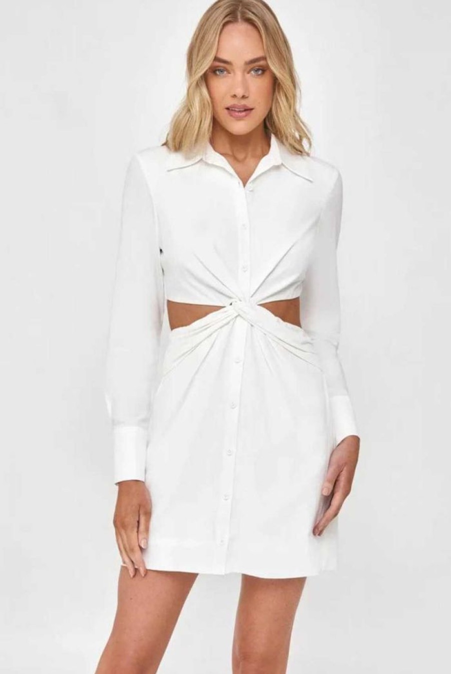 Clothing WINNIE & CO Sale Dresses | Valencia Shirt Dress White