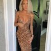 Clothing RUNAWAY THE LABEL Wedding Guest Dresses | Skin Maxi Dress Leopard