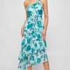 Clothing STYLE STATE One Shoulder Dresses | Carla Midi Dress Green Floral