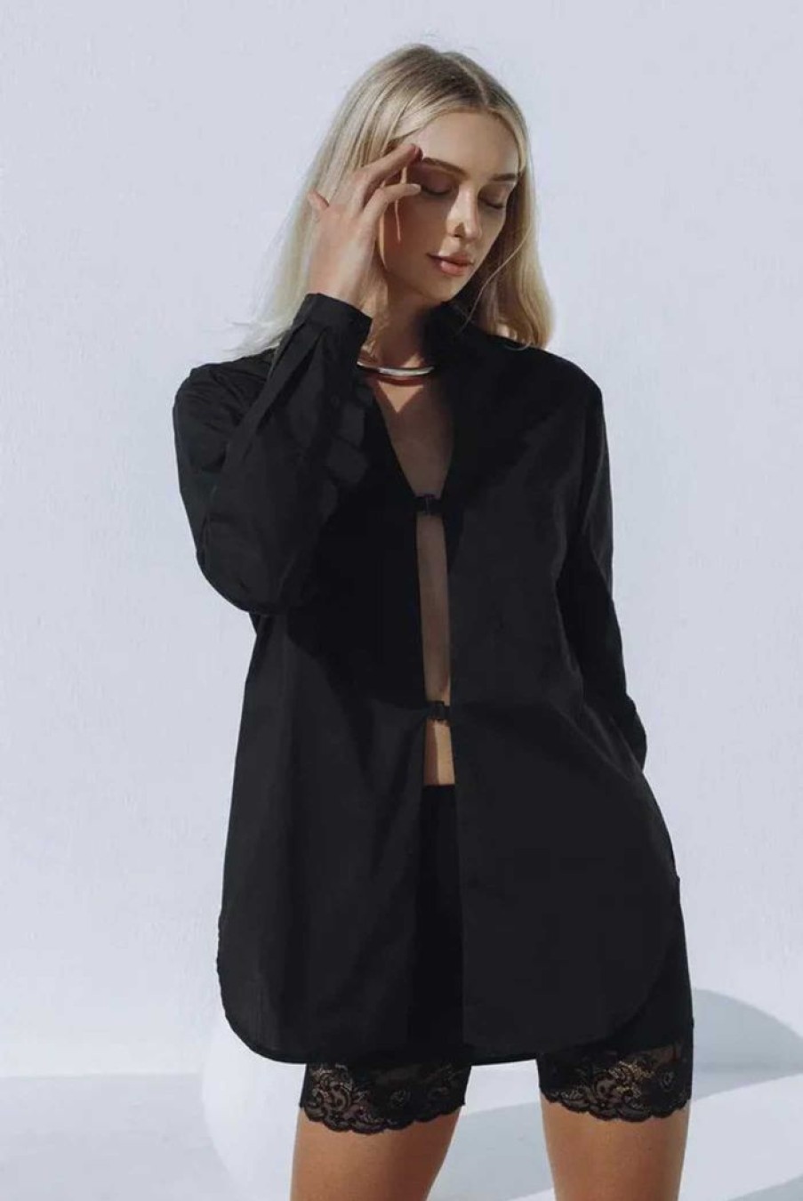 Clothing LIONESS Other | Bello Oversized Shirt | Black