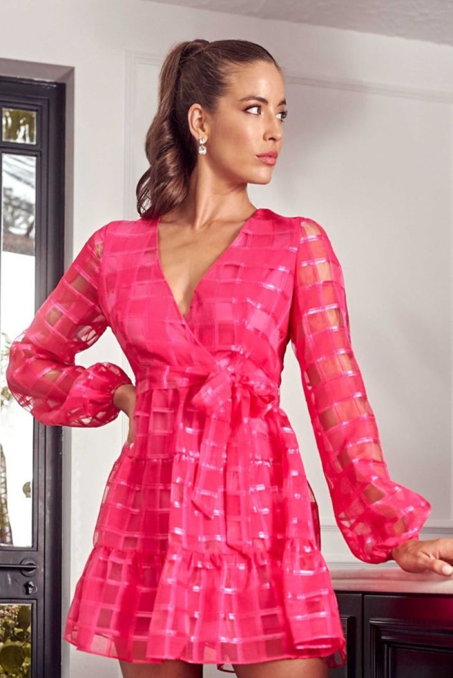 Clothing STYLE STATE Wedding Guest Dresses | Ivanova Mini Dress | Pink Hot Pink