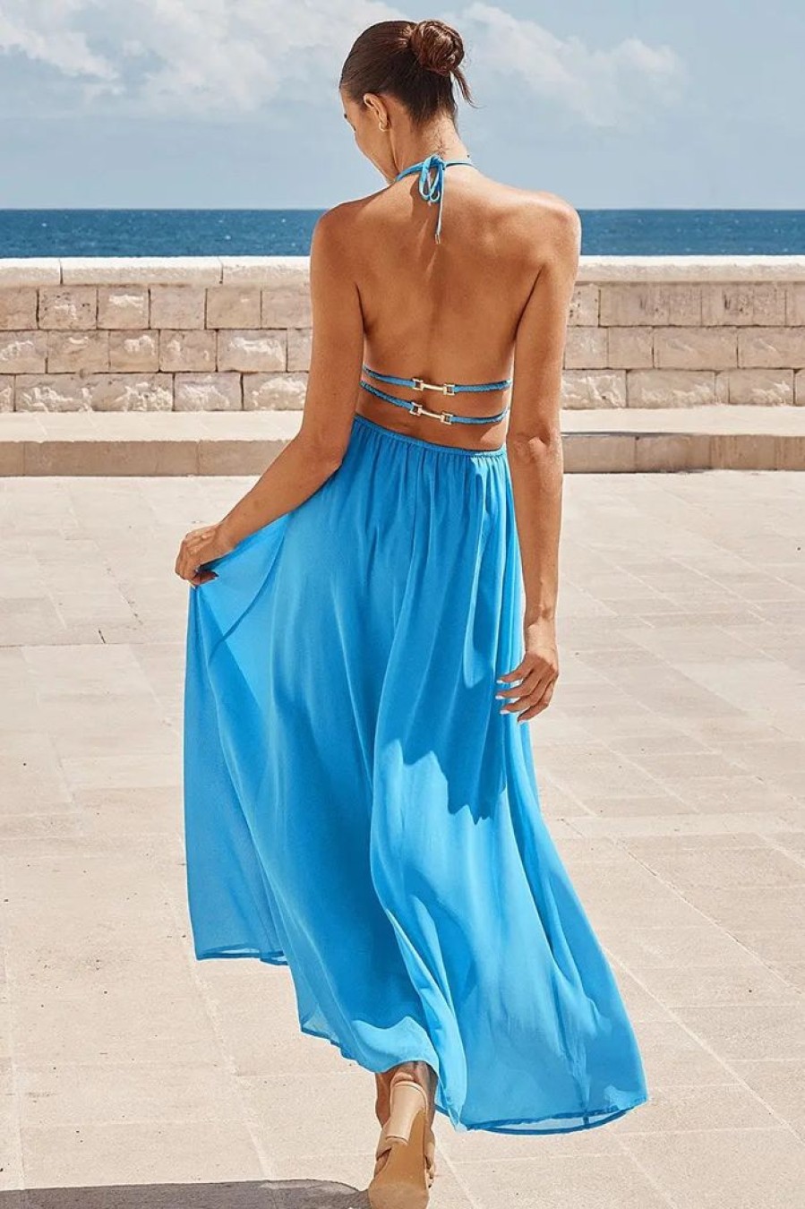 Clothing SEVEN WONDERS Sale Dresses | Devine Maxi Dress Blue