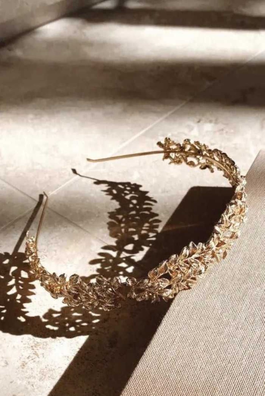 Accessories EXCLUSIVE | Sol Leaf Headband Gold