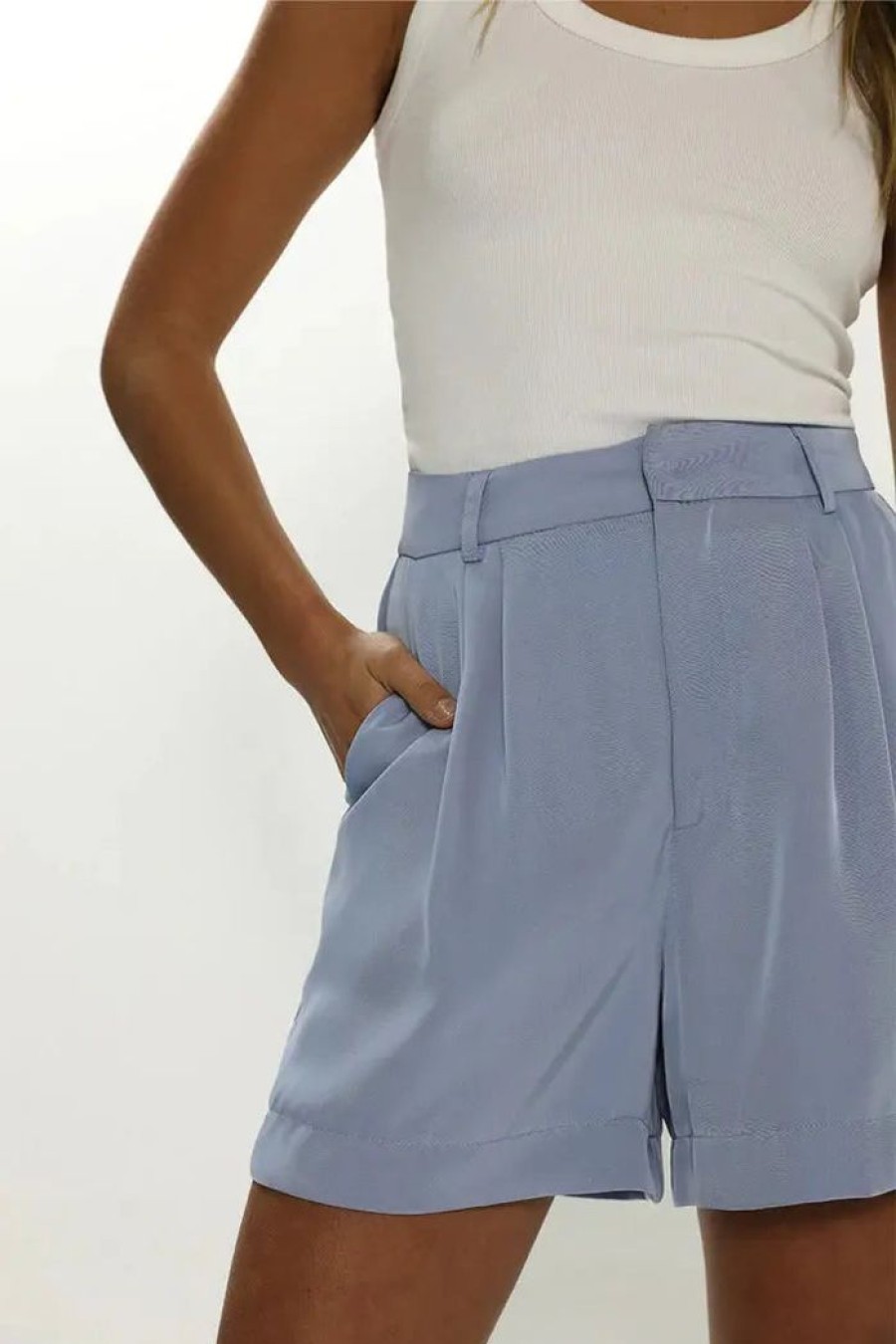 Clothing MADISON THE LABEL | Giselle Shorts Blue