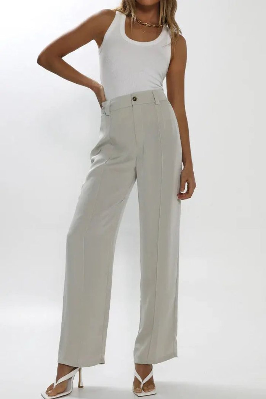 Clothing MADISON THE LABEL | Giselle Pants Chalk