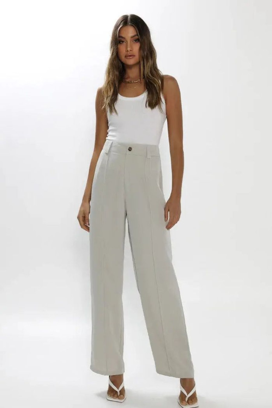 Clothing MADISON THE LABEL | Giselle Pants Chalk