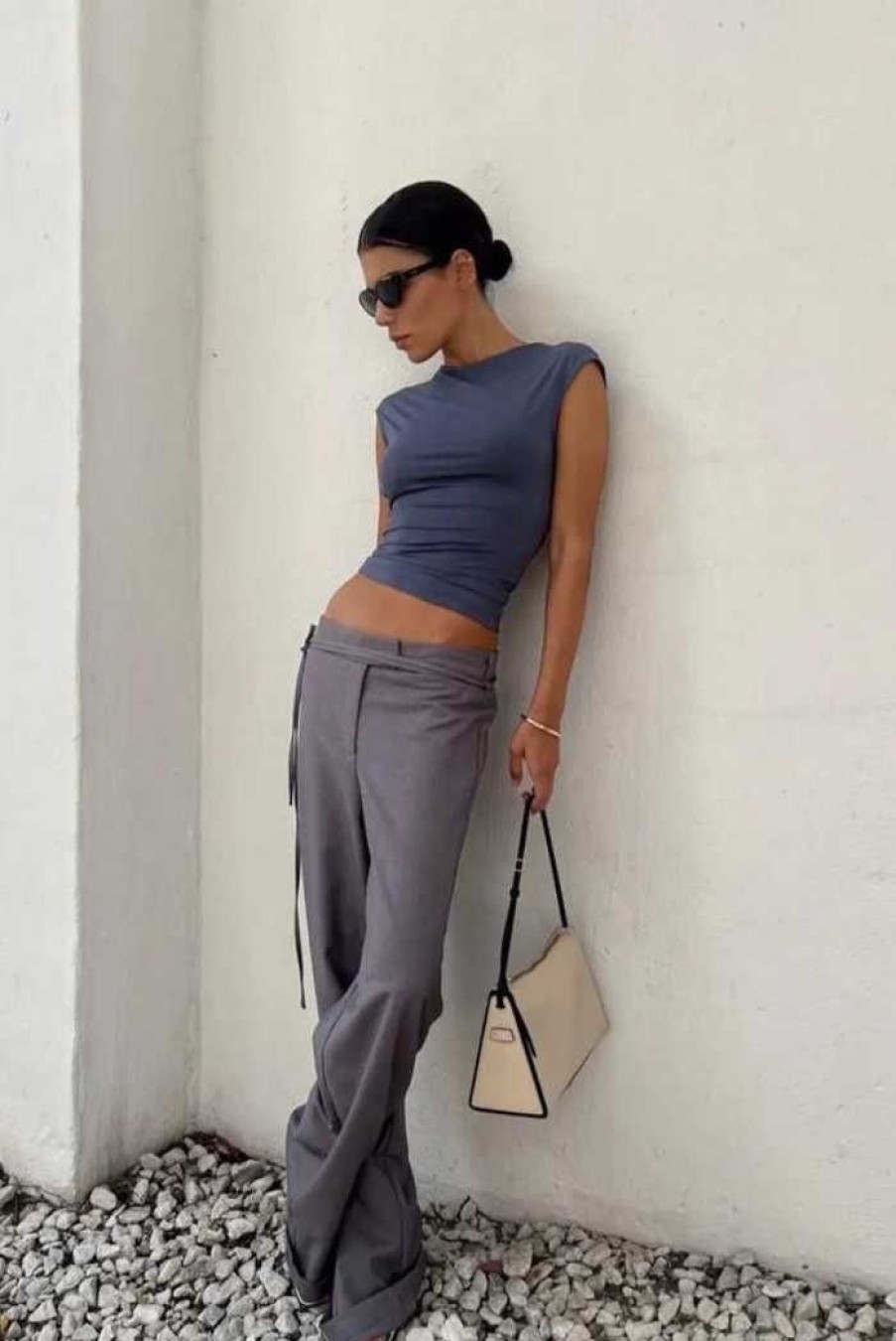 Clothing LIONESS Other | Frankie String Pant | Slate