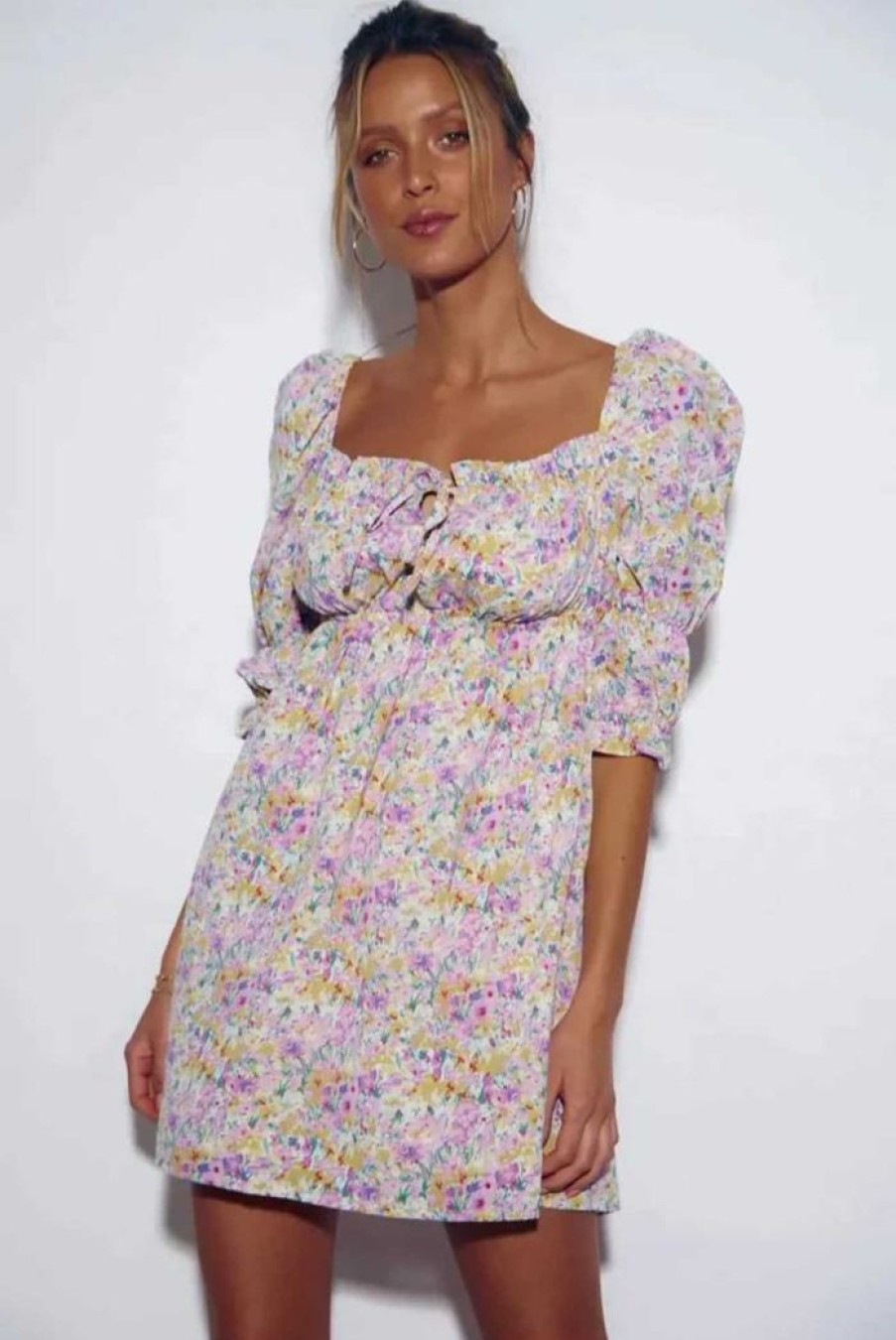 Clothing SNDYS Day Dresses | Florence Dress Lilac Floral