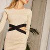 Clothing RUNAWAY THE LABEL Sale Dresses | Laura Mini Dress Sand