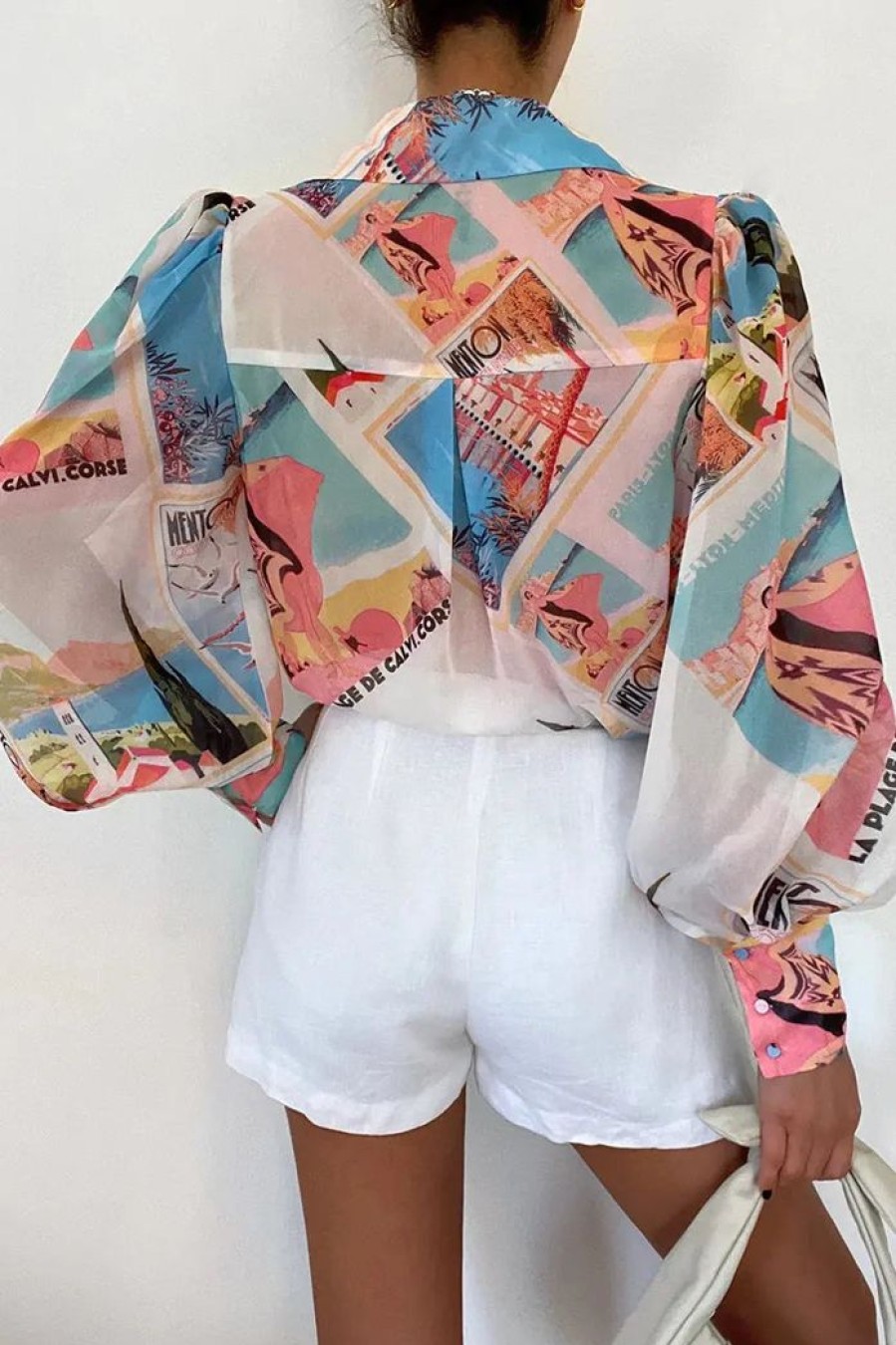 Clothing RUNAWAY THE LABEL Shirts | Dallas Blouse | Vacay Print