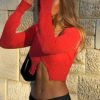 Clothing LIONESS Crop Tops | Ellora Cardi Red