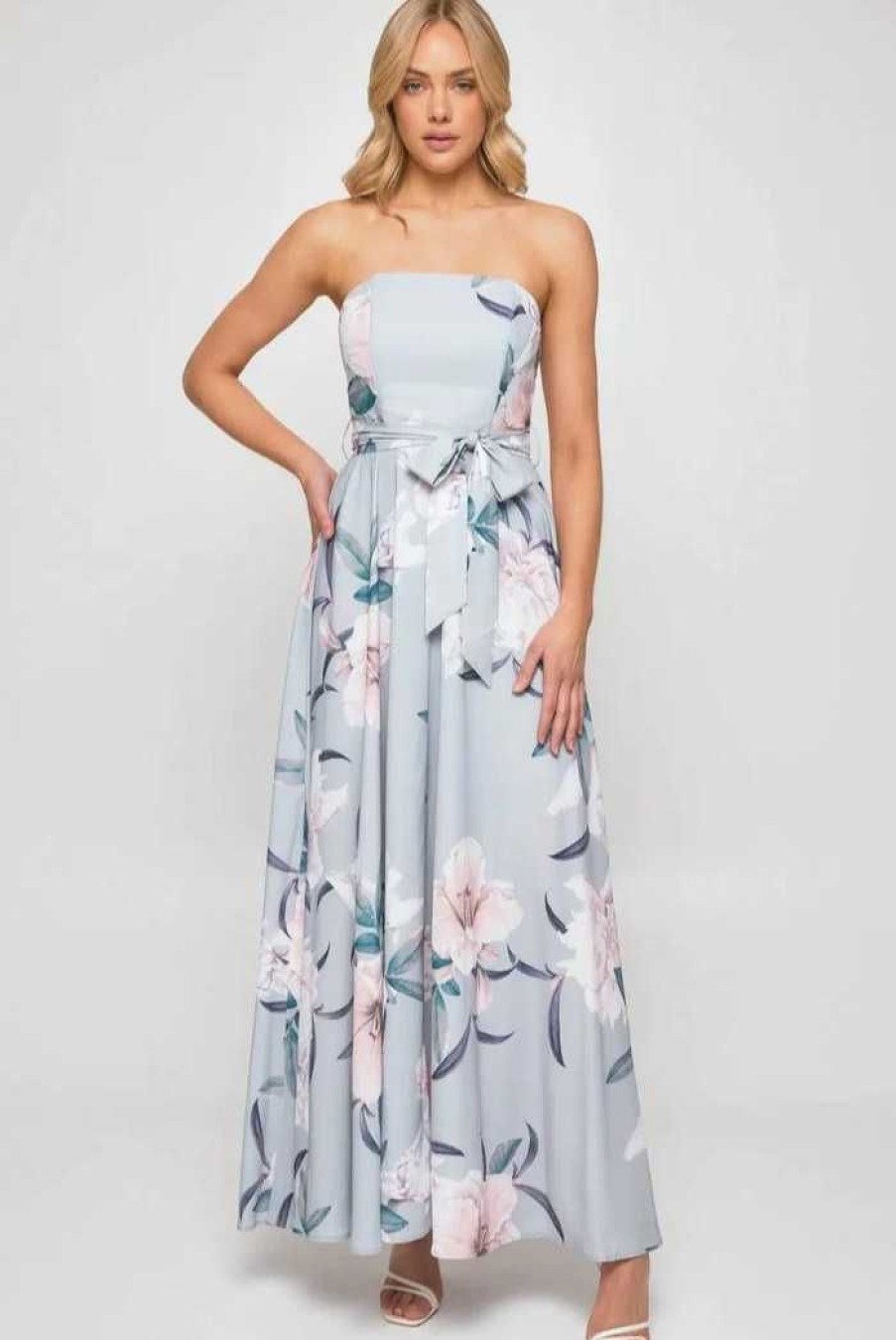 Clothing STYLE STATE Sale Dresses | Valeria Maxi Dress | Grey Blue