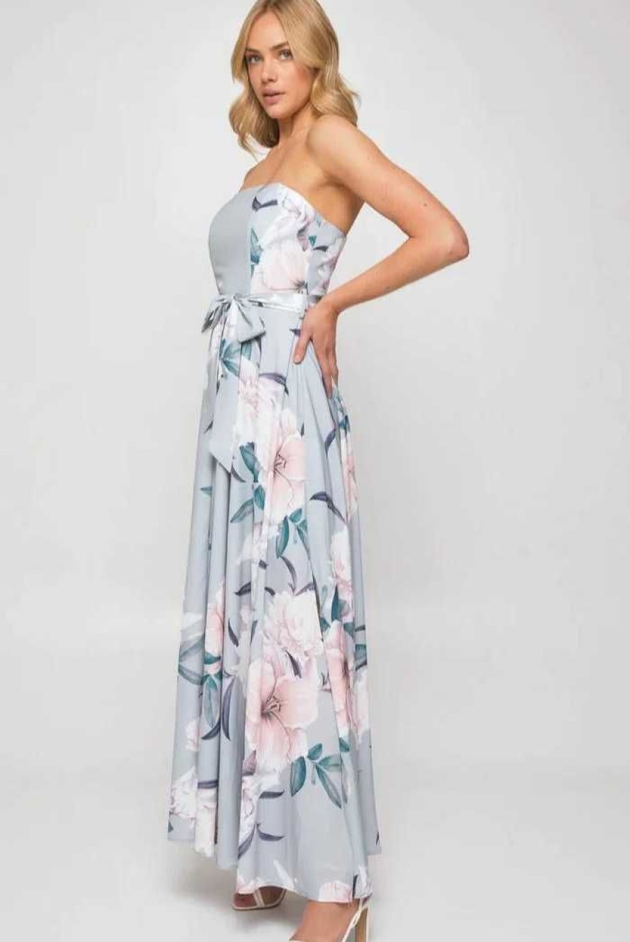 Clothing STYLE STATE Sale Dresses | Valeria Maxi Dress | Grey Blue