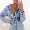 Clothing STYLE STATE | Avena Playsuit | Blue Denim