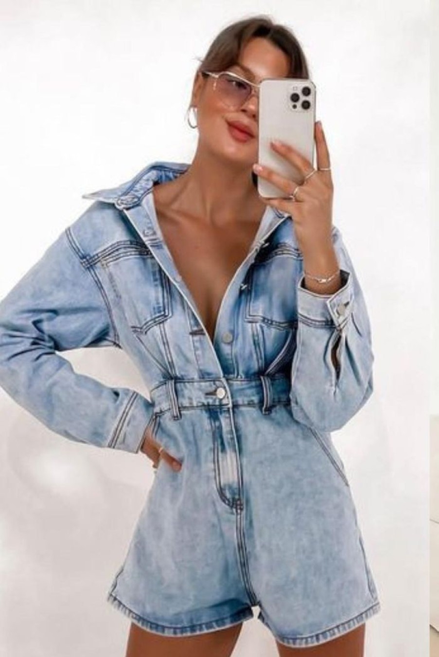 Clothing STYLE STATE | Avena Playsuit | Blue Denim