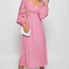 Clothing WINNIE & CO Wedding Guest Dresses | Libra Midi Dress Pink