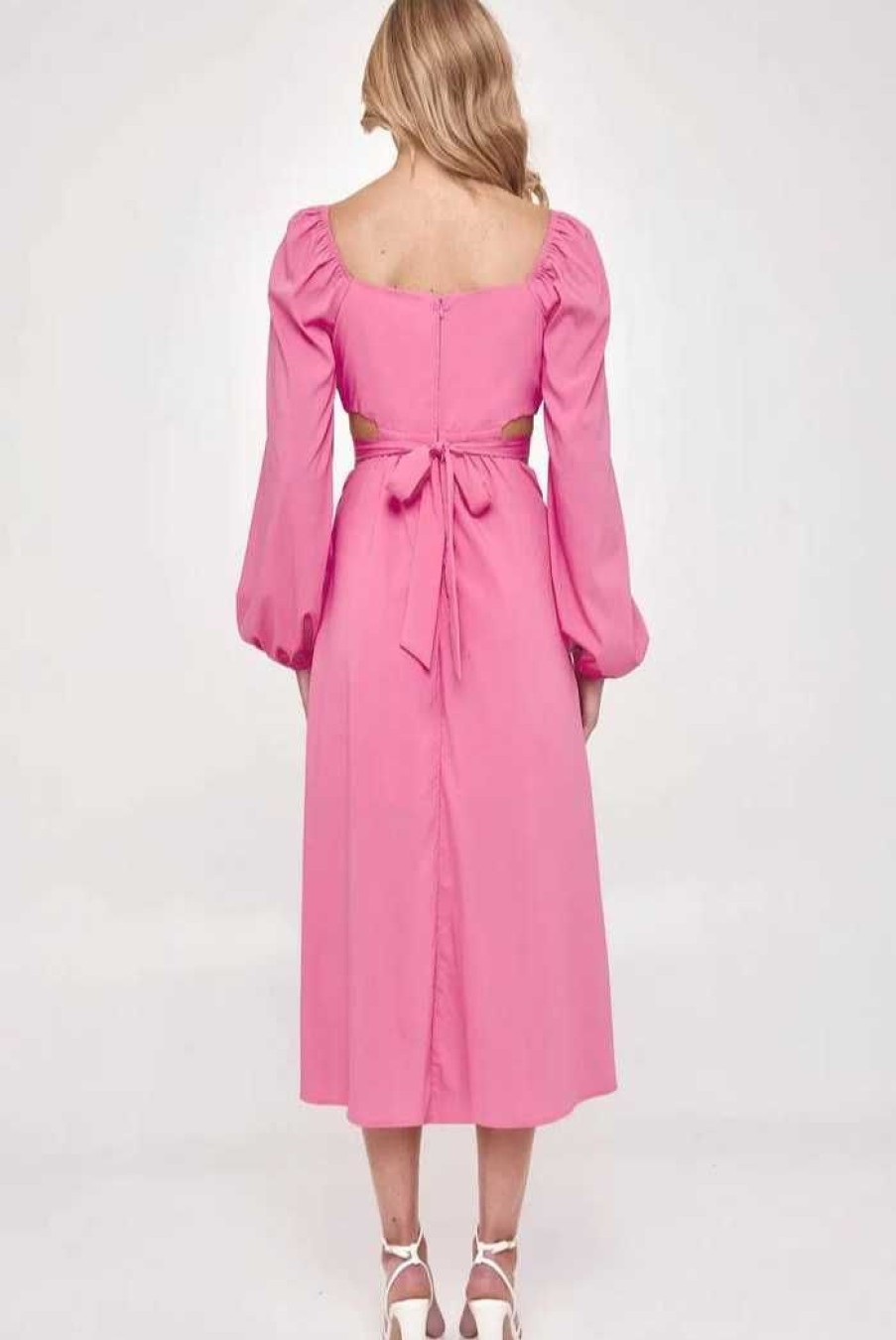 Clothing WINNIE & CO Wedding Guest Dresses | Libra Midi Dress Pink