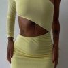 Clothing LIONESS Sale Dresses | Mayfair Mini Dress Yellow