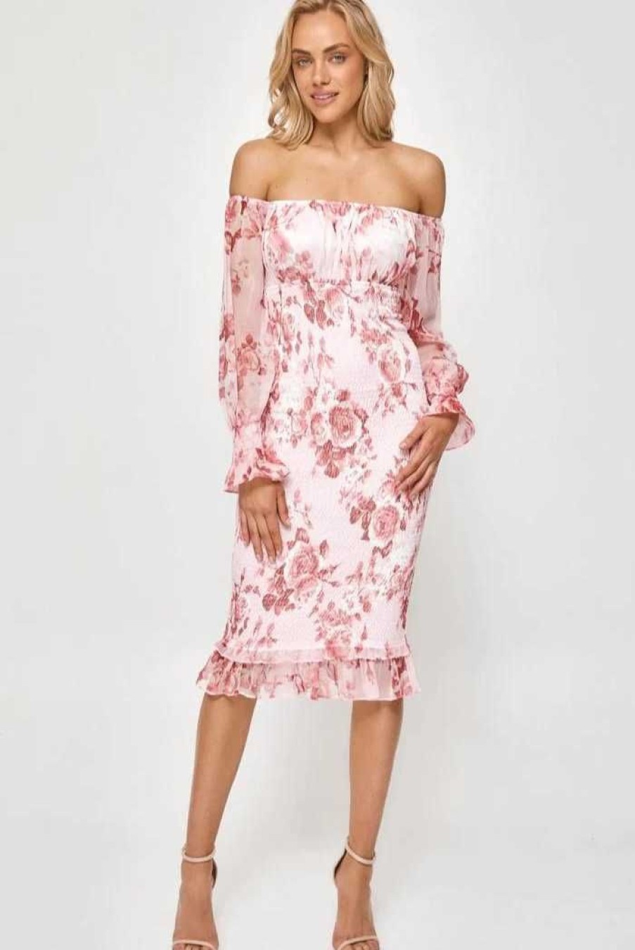 Clothing STYLE STATE Sale Dresses | Brodie Dress | Floral Pink