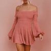 Clothing Exclusive Winter Dresses | Fay Knit Dress | Rose 100% Acrylic