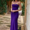 Clothing ANGEL BIBA Wedding Guest Dresses | Off Duty Maxi Dress Purple