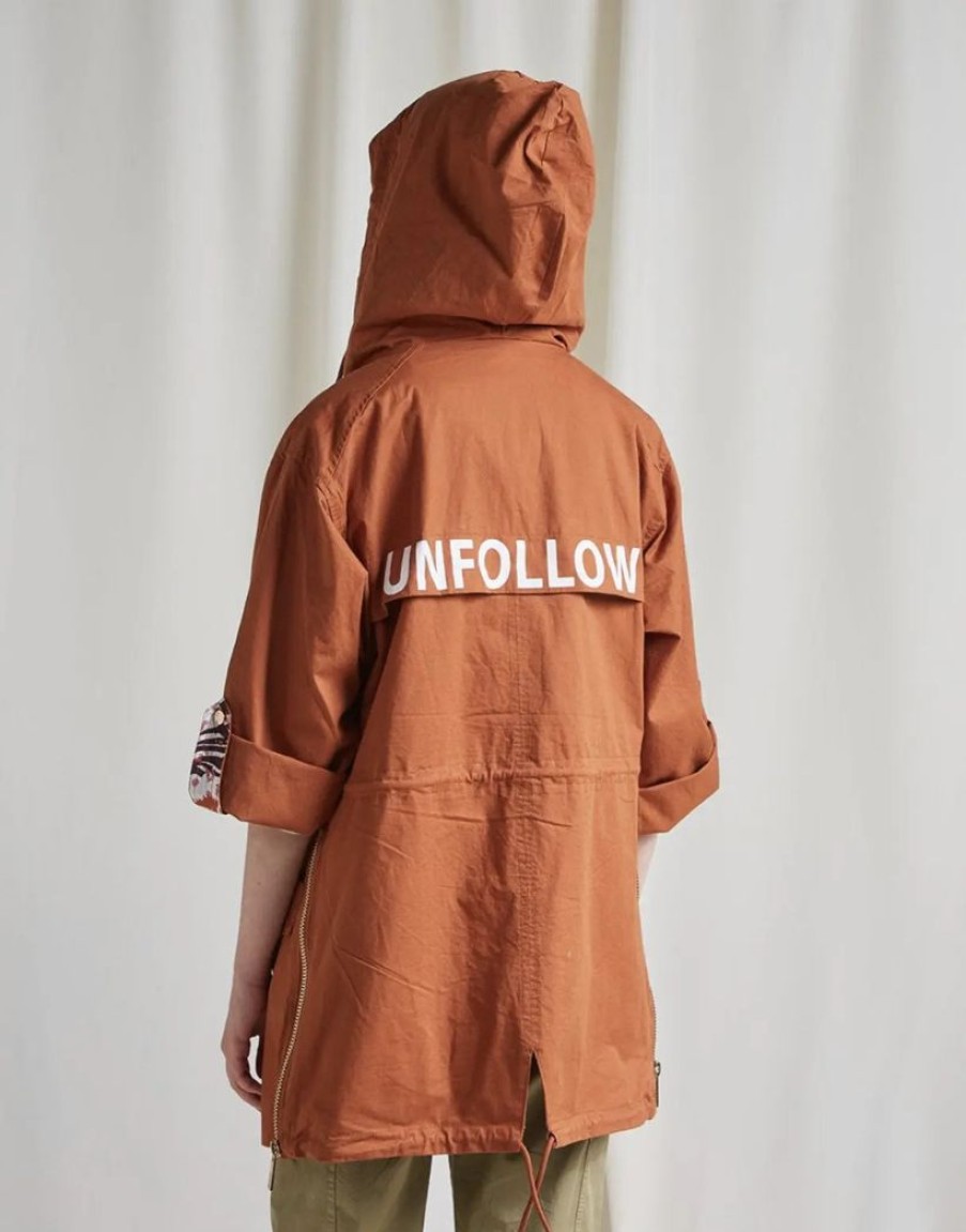 Clothing BSB Other | Unfollow Parka With Hood | Terracotta