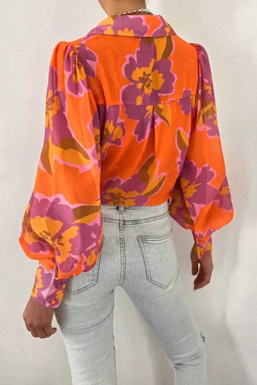 Clothing RUNAWAY THE LABEL Shirts | Dallas Blouse | Orchid Print