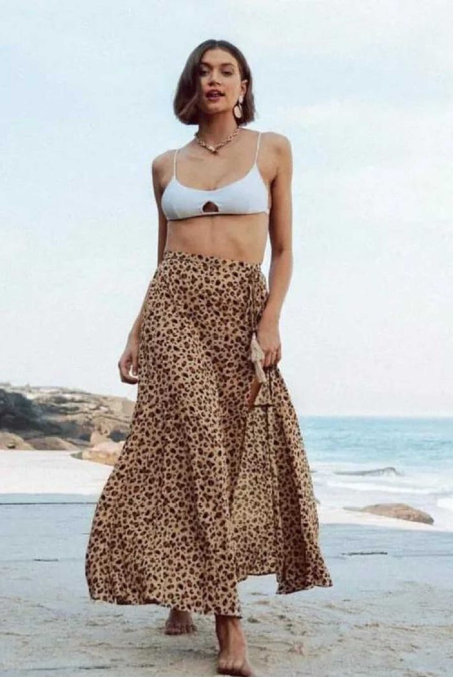 Clothing PAPER HEART Skirts | Jungle Maxi Skirt Leopard