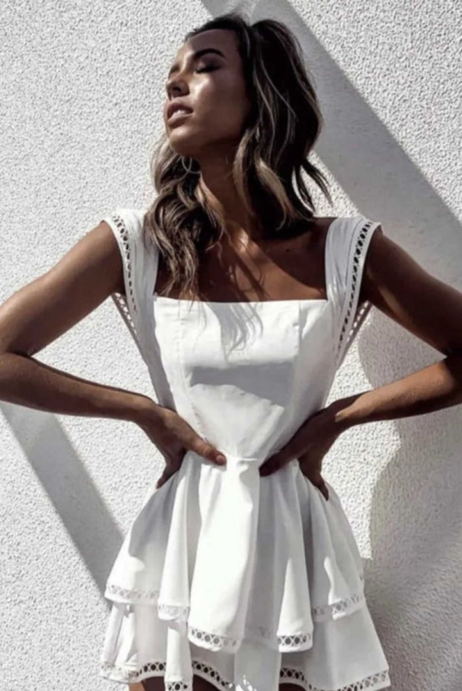 Clothing Luvalot | Read About It Playsuit White