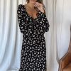 Clothing SNDYS Day Dresses | Fleur Dress Black Daisy