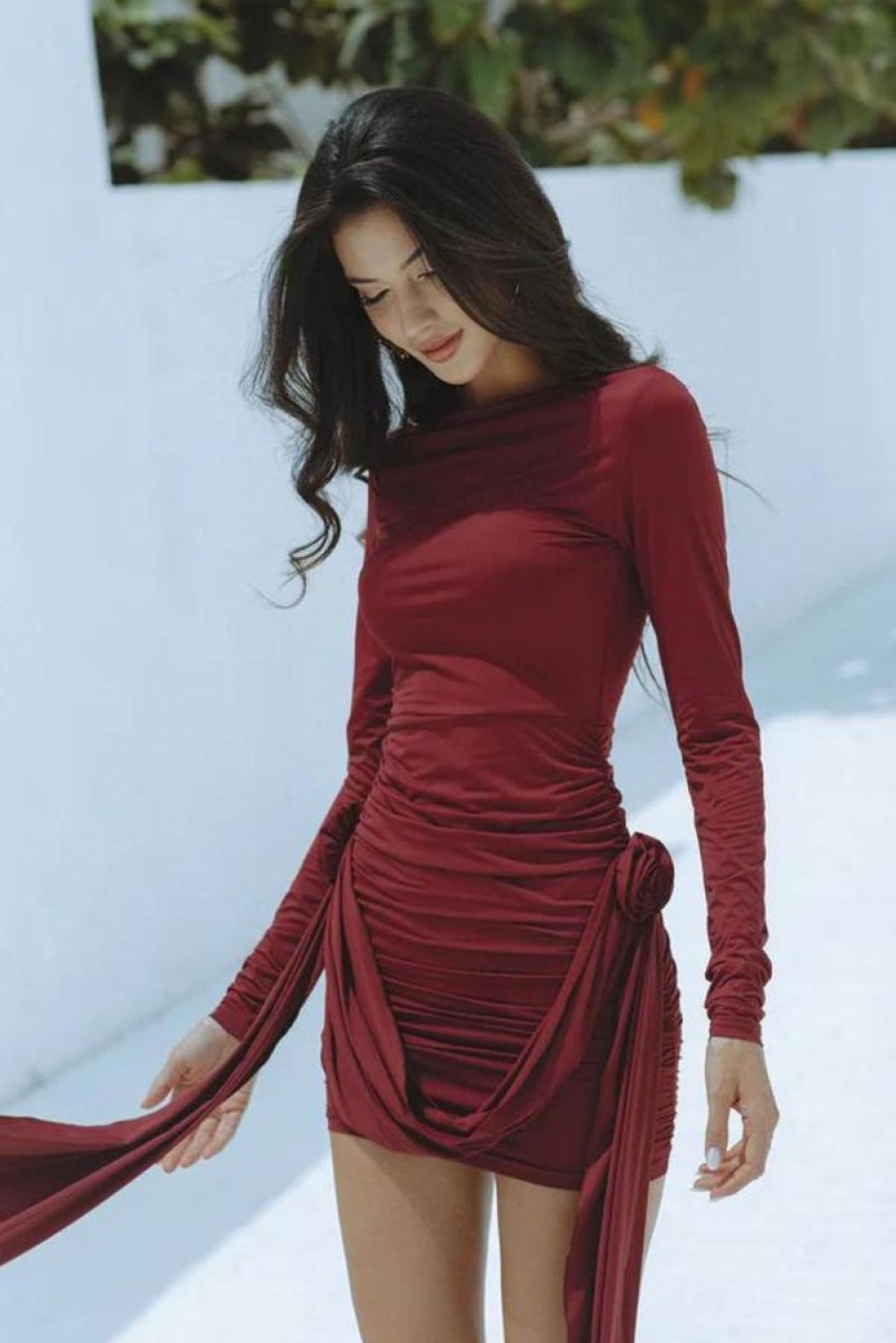 Clothing LIONESS Sale Dresses | Glory Mini Garnet