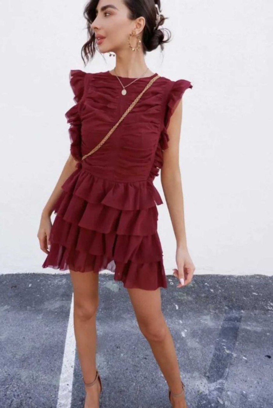 Clothing SNDYS Sale Dresses | Katie Dress Wine