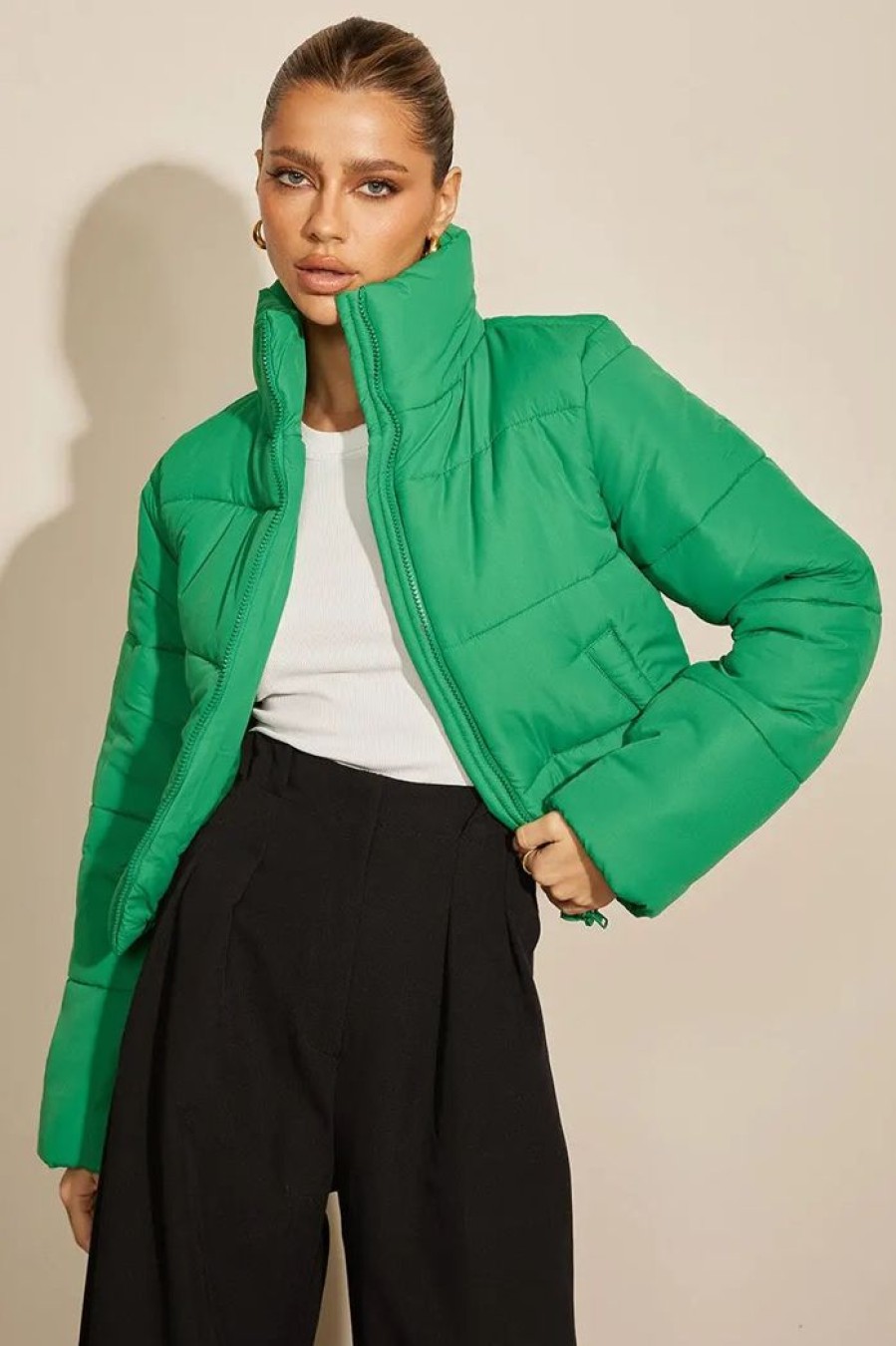 Clothing RUNAWAY THE LABEL Other | Tazzy Puffer Jacket Emerald