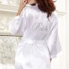 Clothing Exclusive | Dreamgirl Yours Truly Chemise With Robe With 'Bride' White