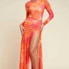 Clothing RUNAWAY THE LABEL Sale Dresses | Gala Maxi Dress Orange Floral