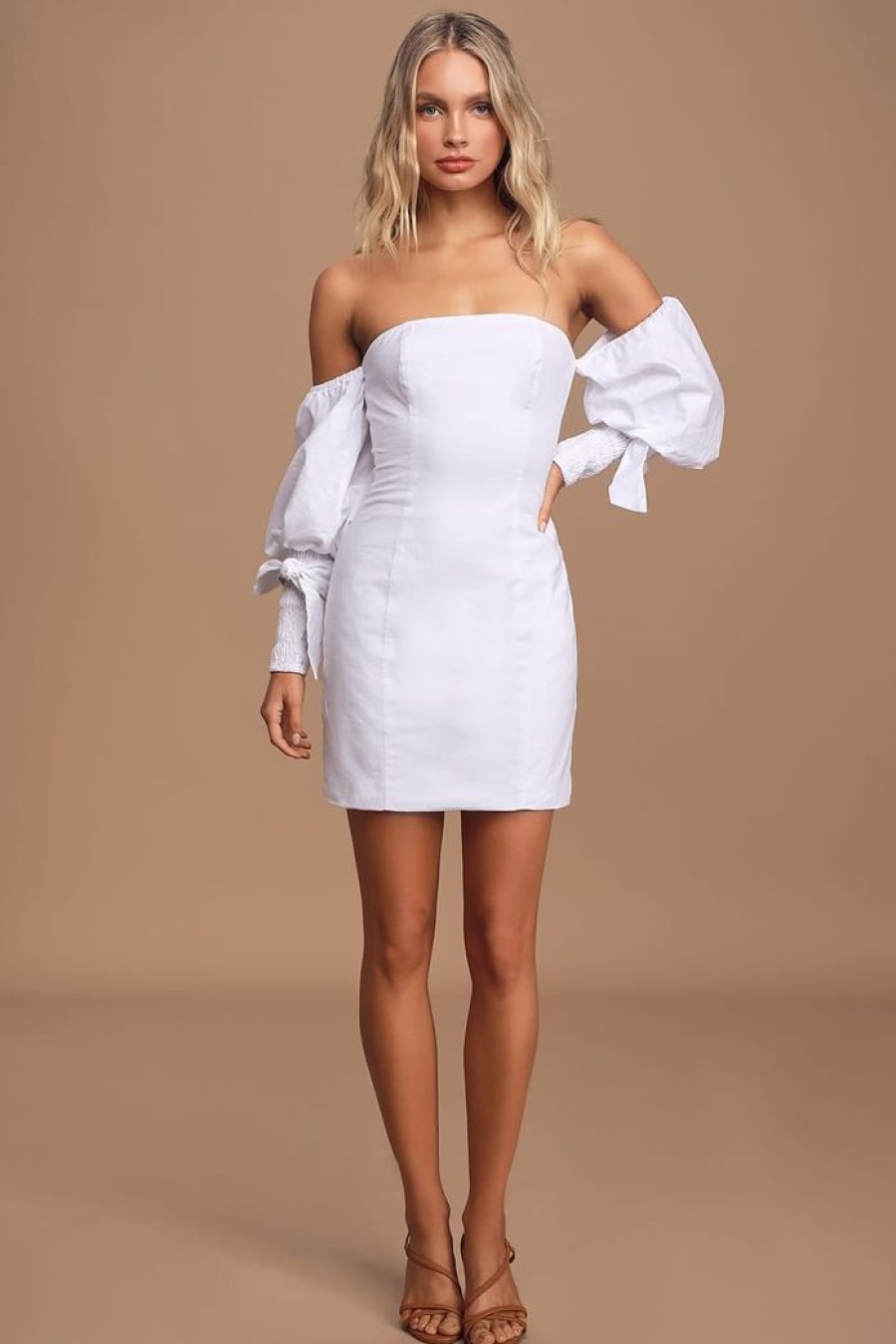 Clothing MADISON THE LABEL Sale Dresses | Bronte Dress White