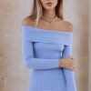 Clothing RUNAWAY THE LABEL Sale Dresses | Paloma Knit Dress Periwinkle