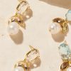 Accessories JOLIE & DEEN 18K Gold Plated | Bianca Earrings Crystal Pearl/Crystal