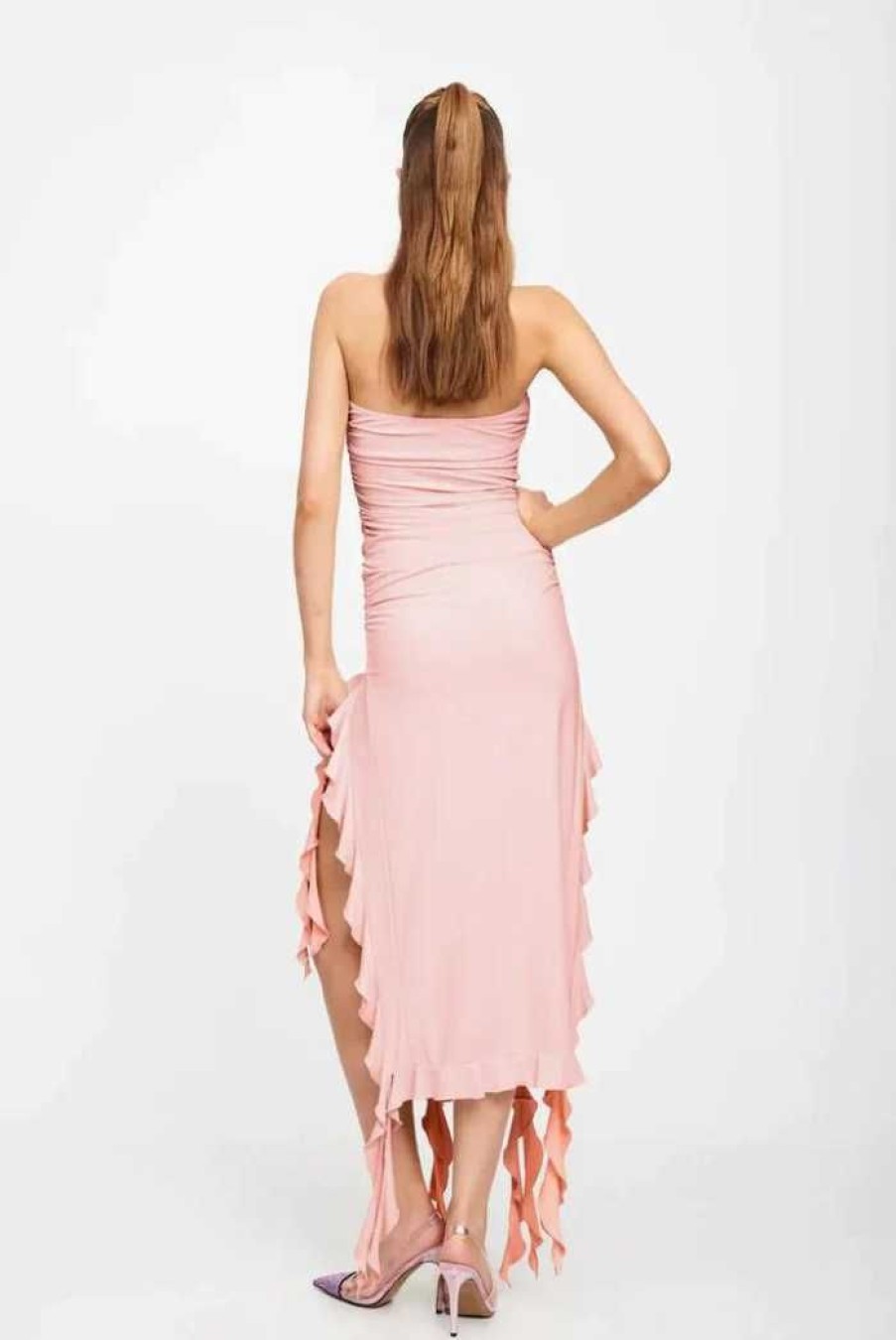 Clothing LIONESS Summer Dresses | Rendezvous Strapless Dress Blush